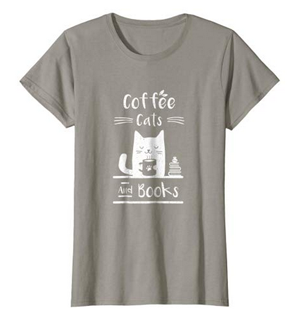 coffee cats books tshirts