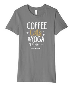 Tshirts For People Who Love Coffee, Cats, And Yoga! – Meow As Fluff