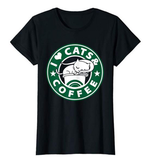 coffee cats men women tshirts