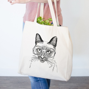 Cotton Canvas Tote Bags For People Love Cats! – Meow As Fluff