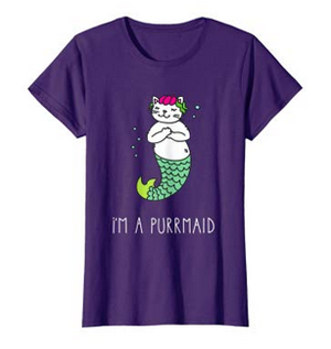cat mermaid purrmaid tshirts