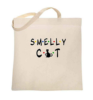cotton canvas cat tote bags