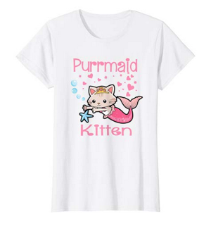cat mermaid purrmaid tshirts