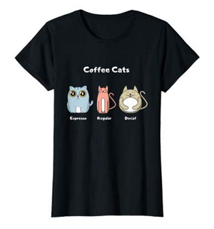 coffee cats men women tshirts
