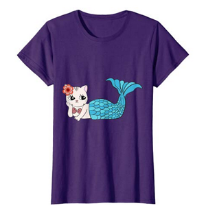 cat mermaid purrmaid tshirts