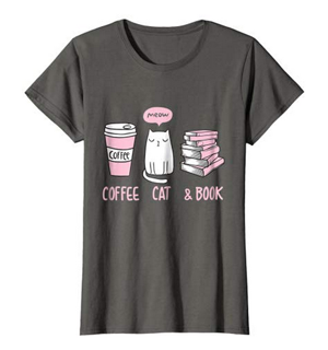 coffee cats books tshirts