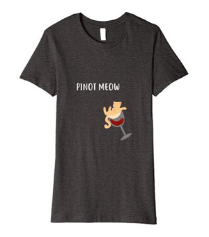 wine and cats tshirts