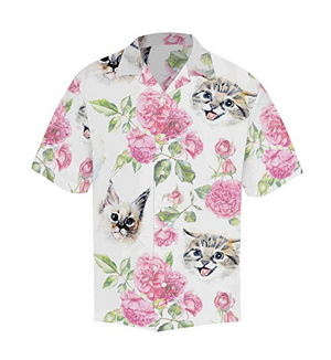 Short Sleeve Button Down Shirts For Men Who Love Cats! – Meow As Fluff