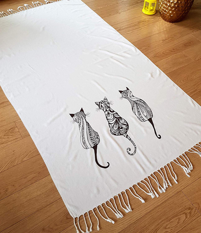 cat beach towels blankets