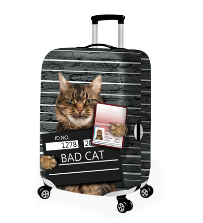 Space Cat - Luggage Cover/Suitcase Cover