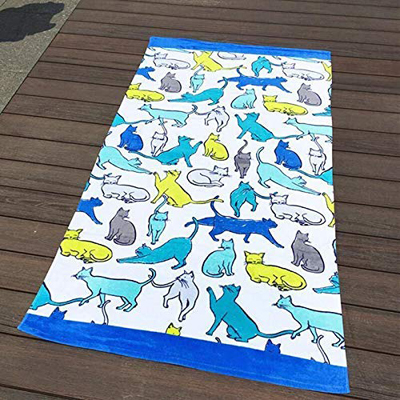 cat beach towels blankets