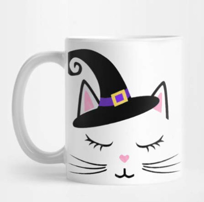 halloween cat mugs