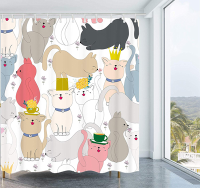 cat shower curtains