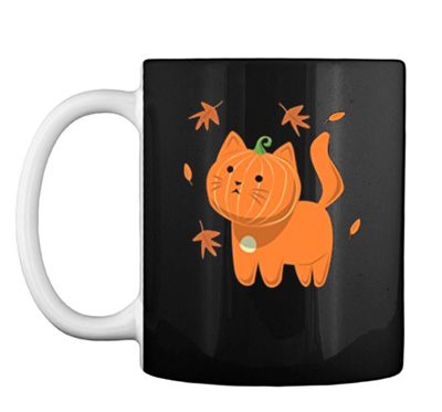 halloween cat mugs