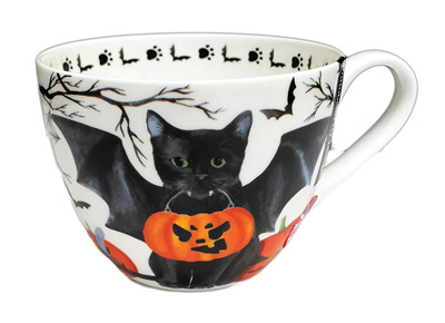 halloween cat mugs