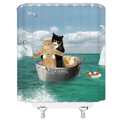 cat shower curtains