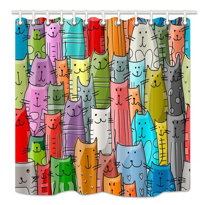 cat shower curtains