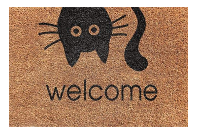 Coir Doormats For Cat Lovers Meow As Fluff