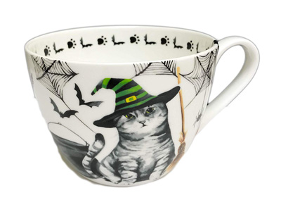 halloween cat mugs