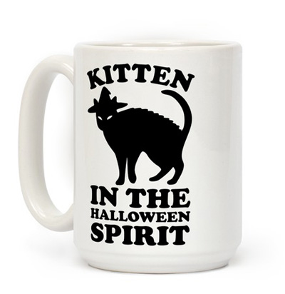 halloween cat mugs