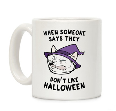 halloween cat mugs