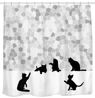 cat shower curtains
