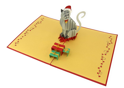 cat christmas cards
