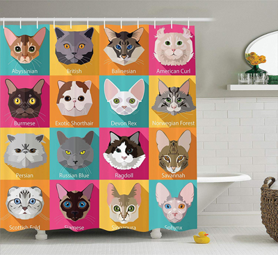 Cat Shower Curtains For People Who Are Feline Fanatics! – Meow As Fluff