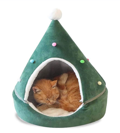 christmas cat scratchers tunnels caves beds houses