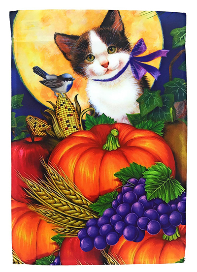autumn fall cat flags