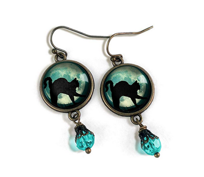 Earrings For People Who Love Black Cats! – Meow As Fluff