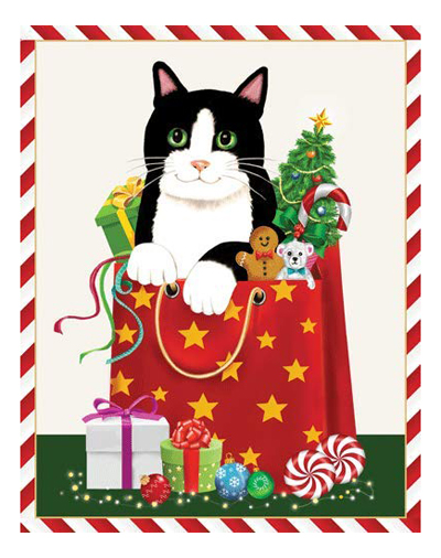 cat christmas cards