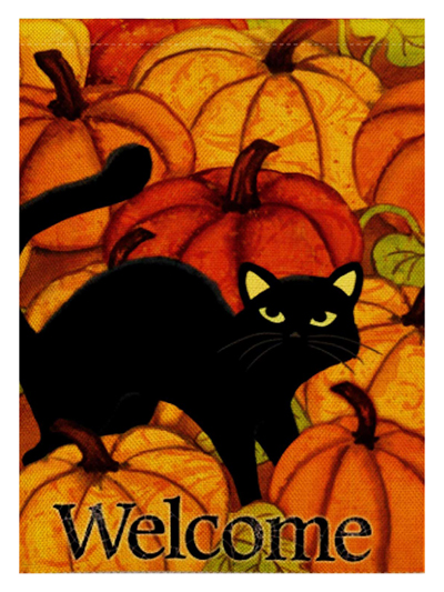 autumn fall cat flags