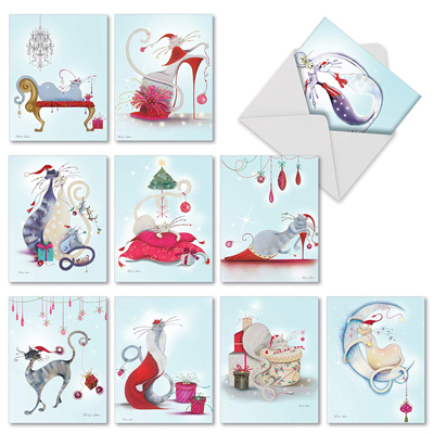 cat christmas cards