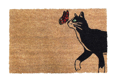 Coir Doormats For Cat Lovers Meow As Fluff