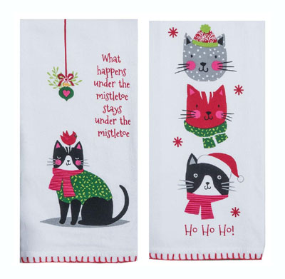 Christmas Kitchen Towels For People Who Adore Cats! – Meow As Fluff