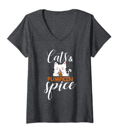 fall cat tshirts for men and women