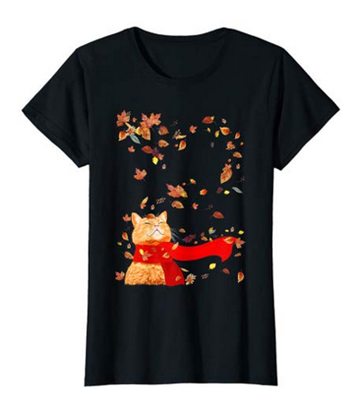 T-shirts For Men And Women Who Love Cats & Fall! – Meow As Fluff