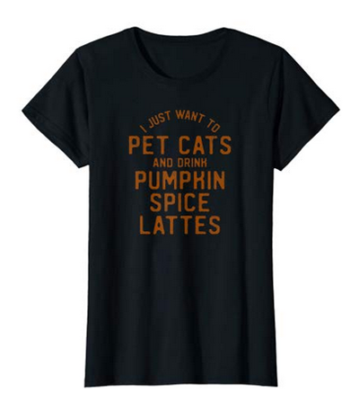 fall cat tshirts for men and women