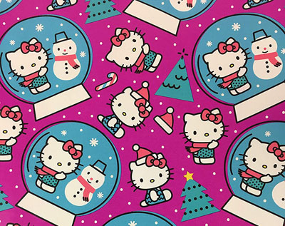 cat christmas wrapping paper