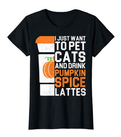 fall cat tshirts for men and women