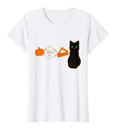 fall cat tshirts for men and women