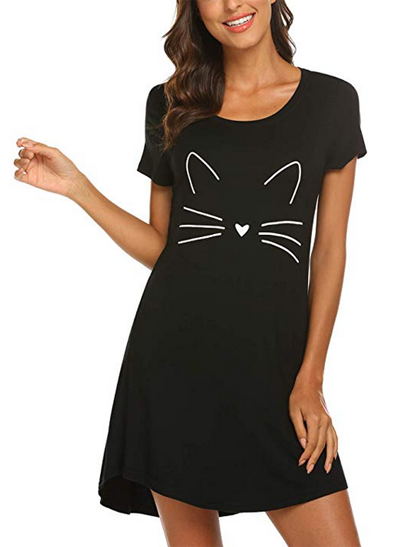 Cat Sleepwear And Pajamas For Women Who Love Kitties! – Meow As Fluff