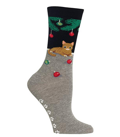 christmas cat socks for women