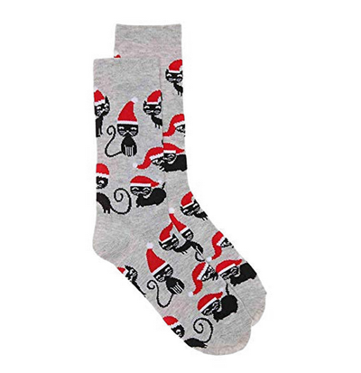 christmas cat socks for women
