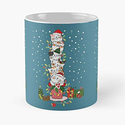 christmas cat mugs