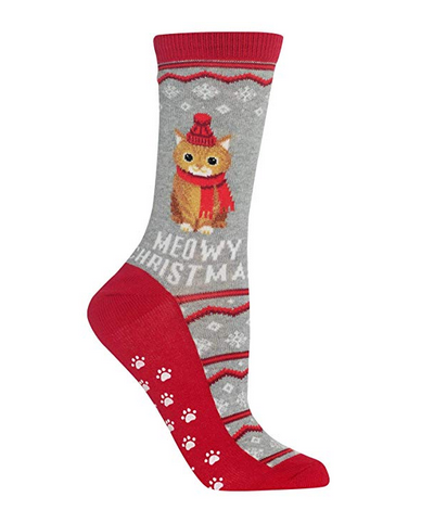 christmas cat socks for women