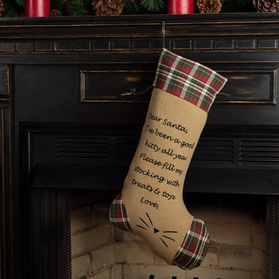 cat christmas stockings