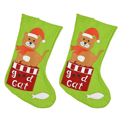 cat christmas stockings