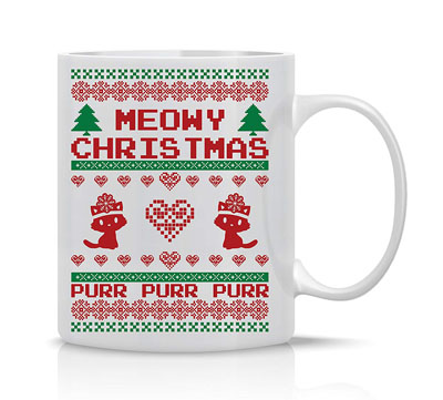 christmas cat mugs